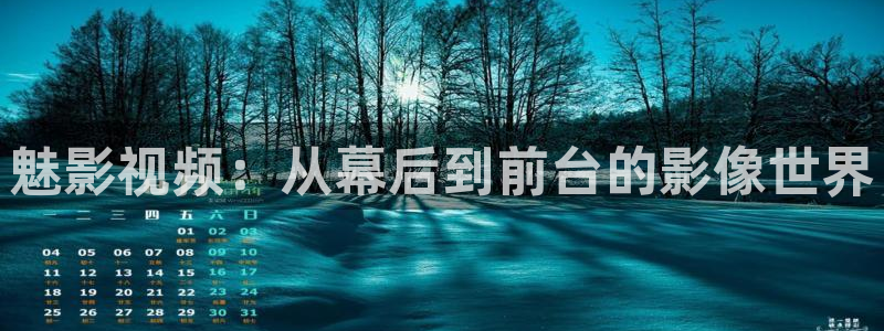 红叶影视官网：魅影视频：从幕后到前台的影像世界
